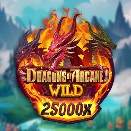 Slots logo of Dragons of Arcane Wild from Foxium at Bassbet Casino