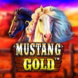 Mustang Gold slot logo by Pragmatic Play at Bassbet Casino