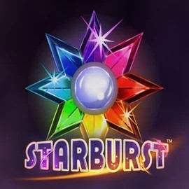 Starburst logo – Slots by NetEnt at Bassbet Casino